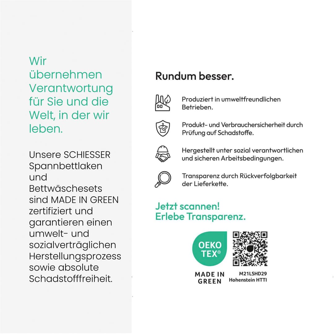 Schiesser Spannbettlaken Jessi | Schwarz