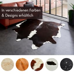 LUXOR living Fellteppich Rinderfell | Mehrfarbig