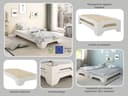 OTTO home Massivholzbett Melwine | Weiß 3