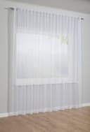 GARDINIA Gardine Schal mit Gardinenband Voile Uni | Weiß 2