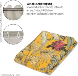 HOMING Vorhang Kelani | Gelb
