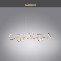 JUST LIGHT Pendelleuchte CURLS | Gold
