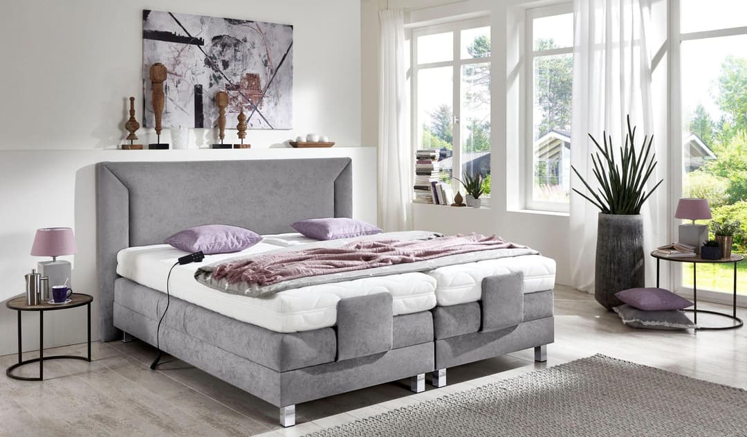Westfalia Schlafkomfort Boxbett mit Motor | Grau
