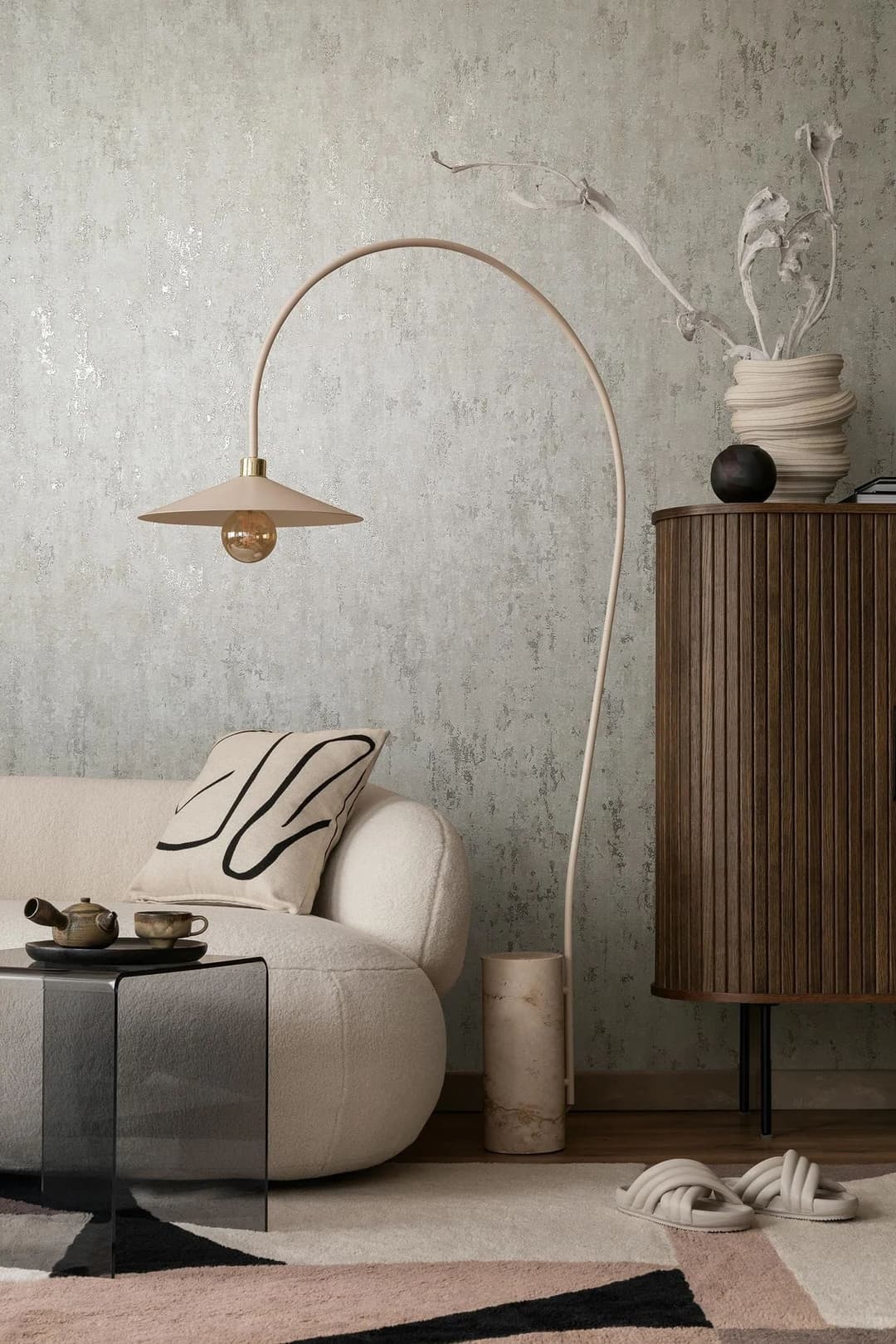 Marburg Vliestapete Calm Concrete | Grau
