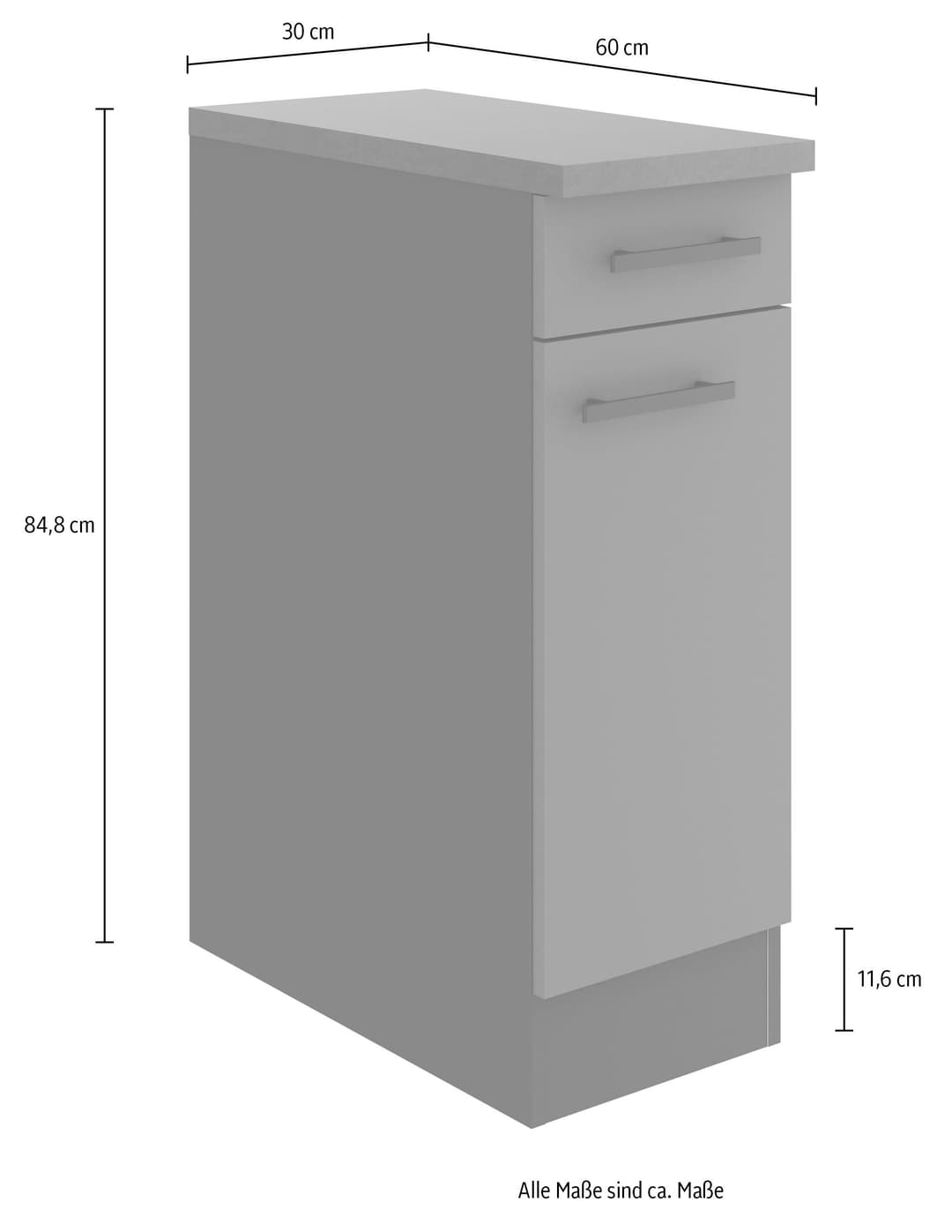 OPTIFIT Unterschrank Bella | Weiß