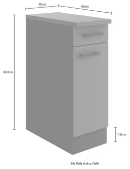 OPTIFIT Unterschrank Bella | Weiß