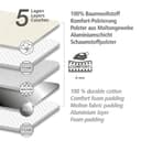 WENKO Air Comfort XL/Universal Bügelbrettbezug | Grau 3