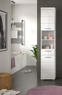 welltime Hochschrank SIENA | Weiß