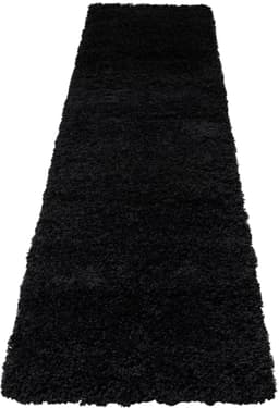 Bruno Banani Läufer Shaggy Soft | Schwarz