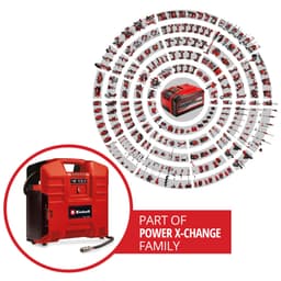 Einhell Koffer-Kompressor TE-AC 36/8 Li OF Set-Solo | Rot