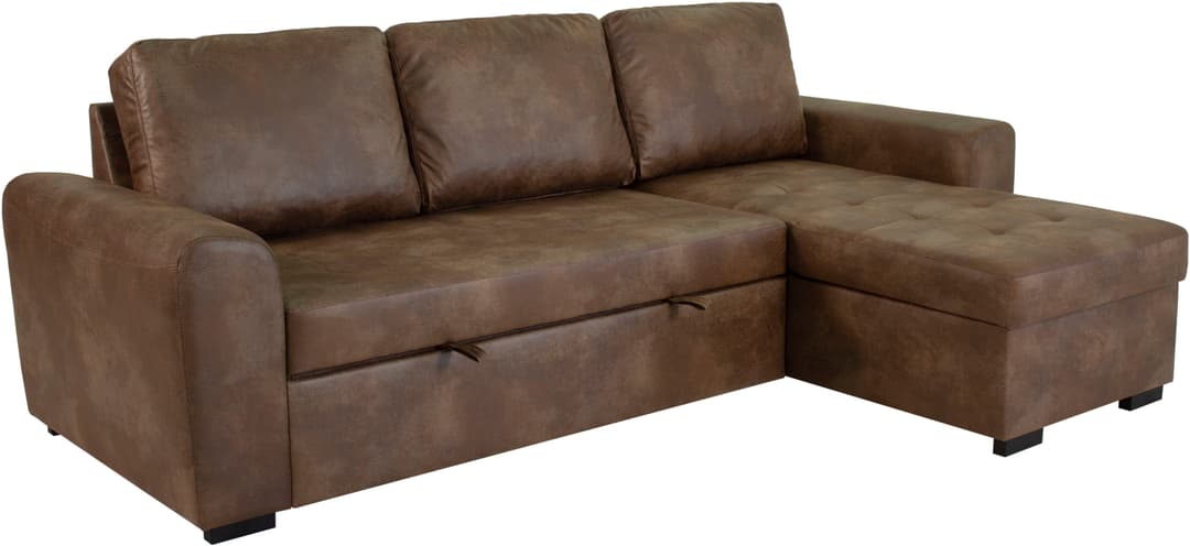 Trends by HG Ecksofa Poll L-Form | Braun