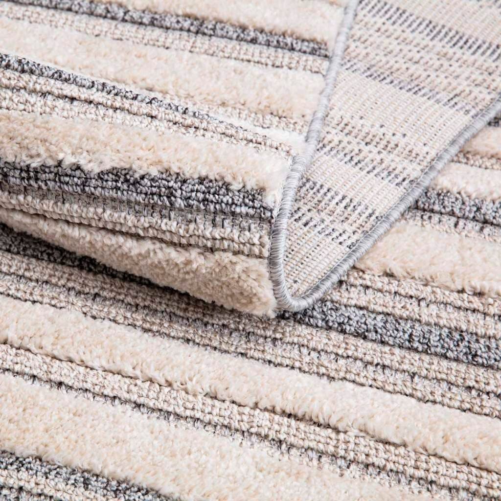 Carpet City Hochflor-Teppich Valencia 807 | Grau