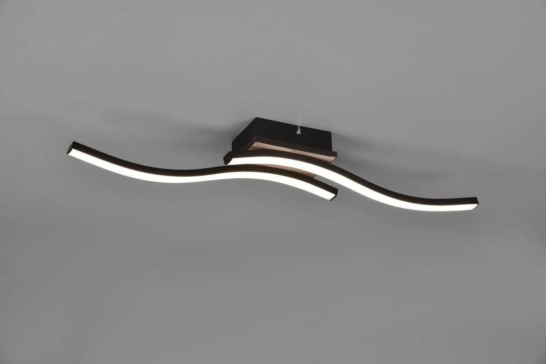 Reality Leuchten LED Deckenleuchte Route | Braun