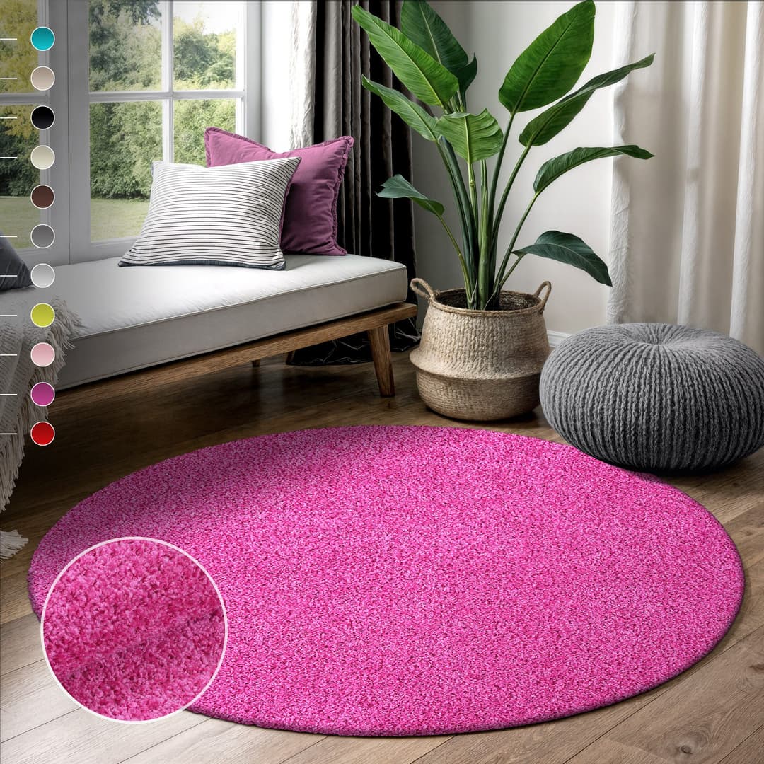 Sanat Hochflor-Teppich LOCA | Pink