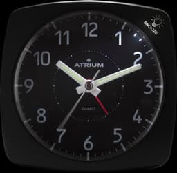 Atrium Quarzwecker A251-7 | Schwarz