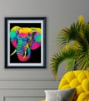 Diamond Dotz Kreativset Diamond Painting Neon Elefant | Mehrfarbig 3