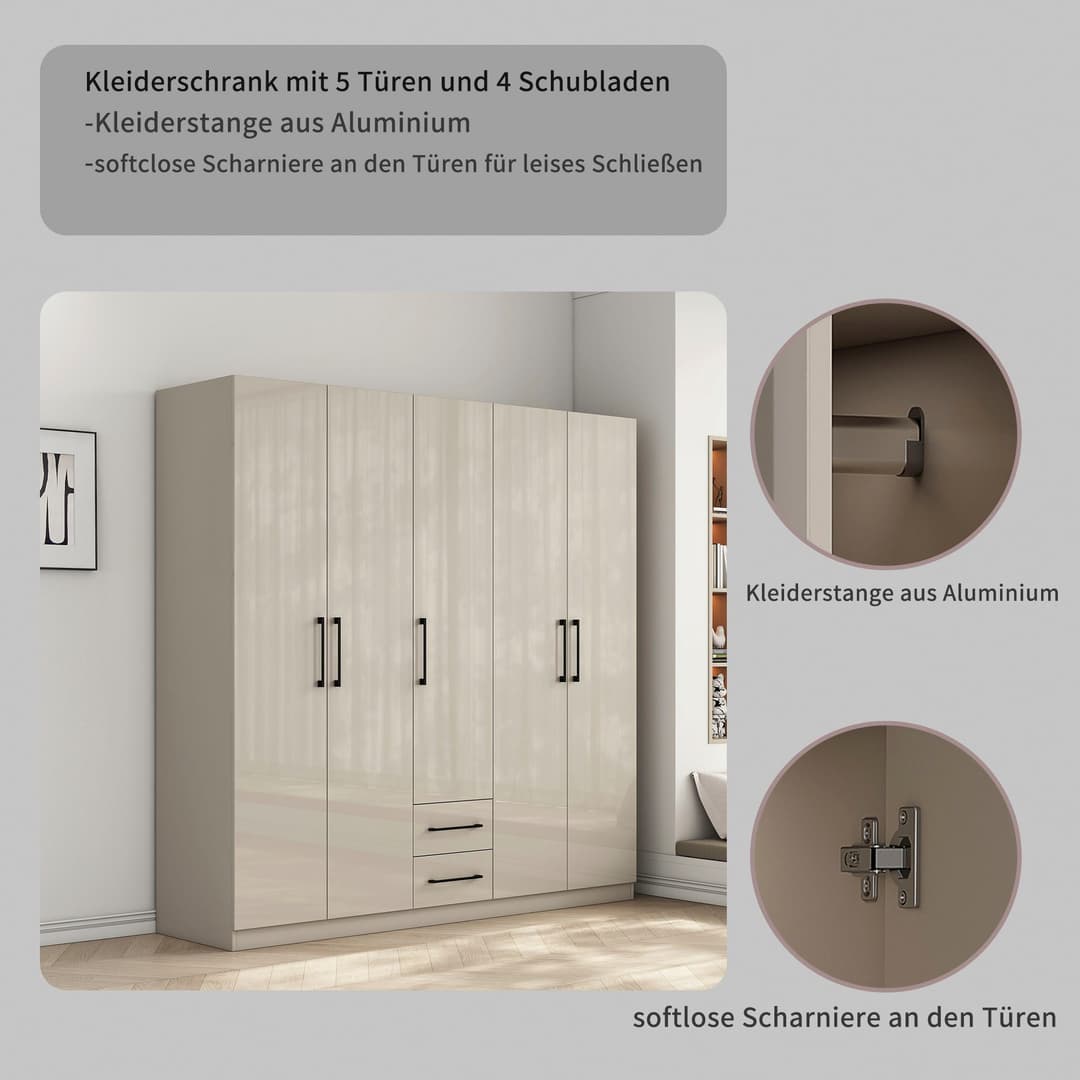 OTTO home Kleiderschrank Sylt | Weiß