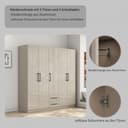 OTTO home Kleiderschrank Sylt | Weiß 3