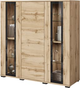 Home affaire Highboard Caro | Holztöne