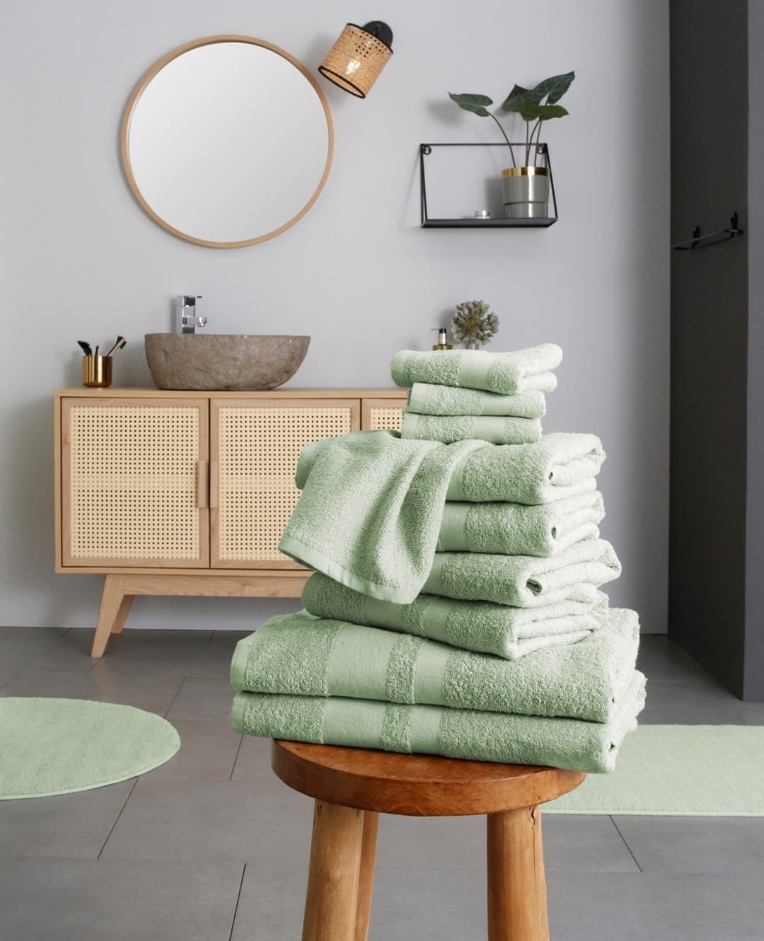 OTTO home Handtuch Set Vanessa | Grün