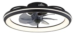 GLOBO LIGHTING CELESTE Deckenleuchte mit Ventilator | Schwarz