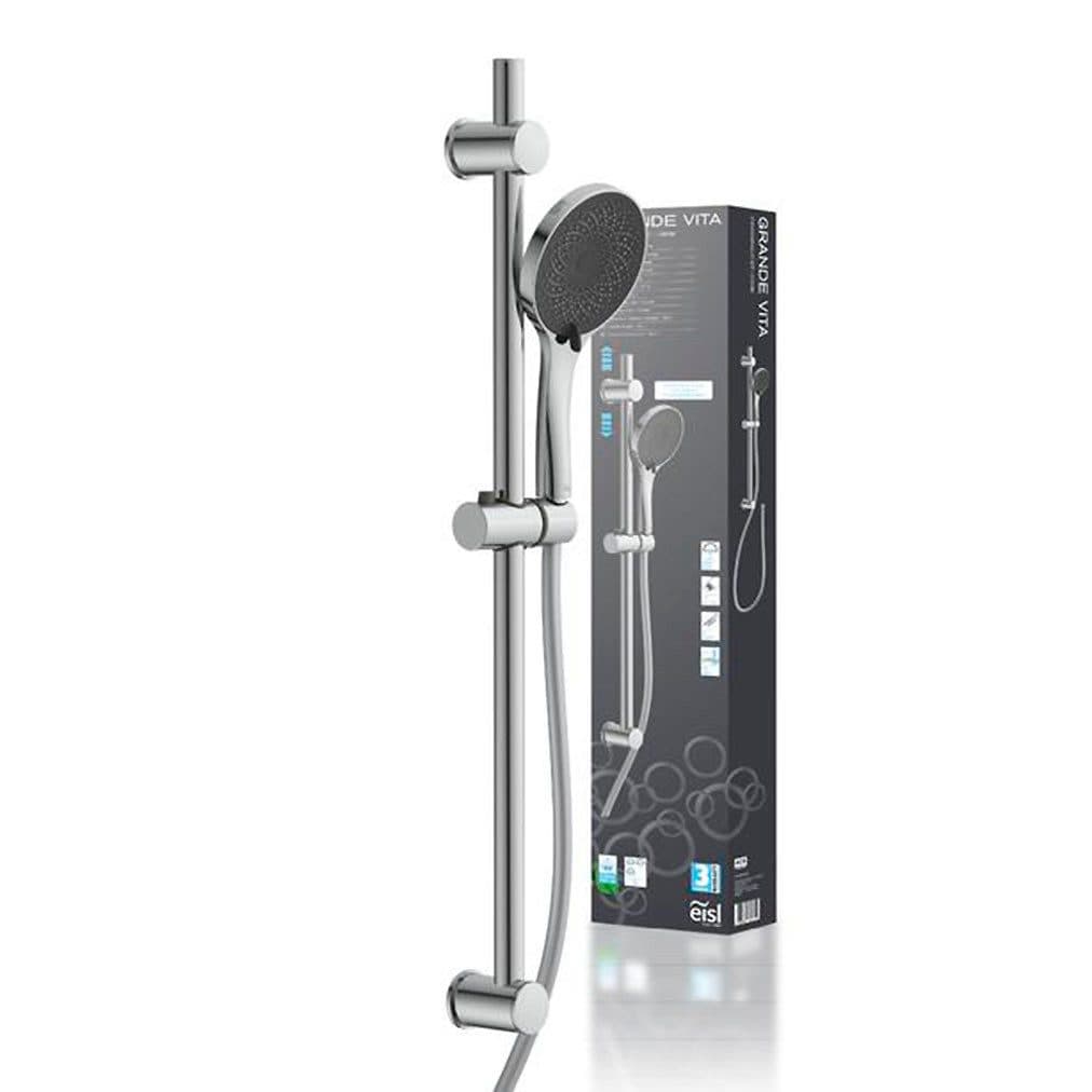 Eisl GRANDE VITA Stangenbrause-Set | Silber