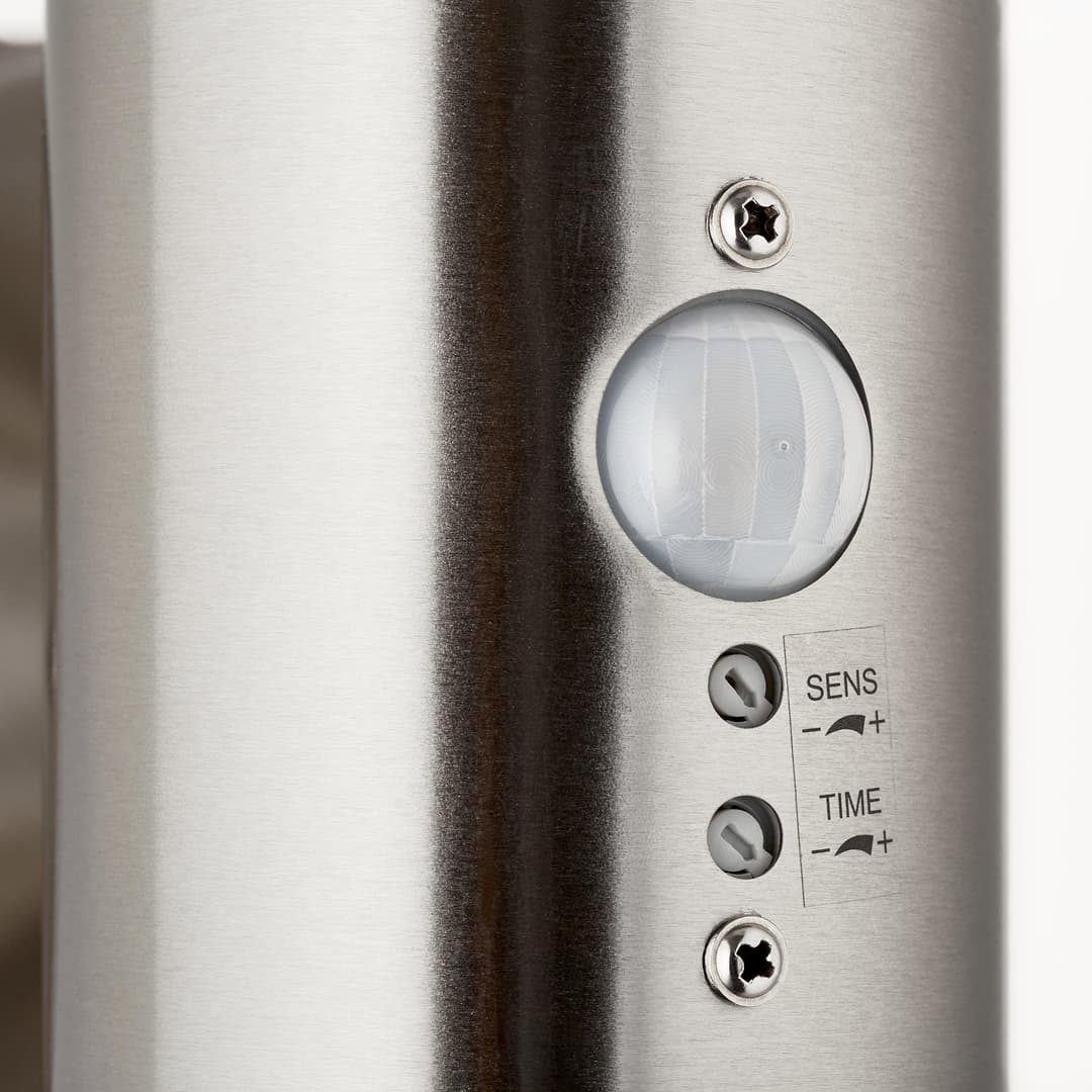 Brilliant LED Außen-Wandleuchte BOLE | Silber