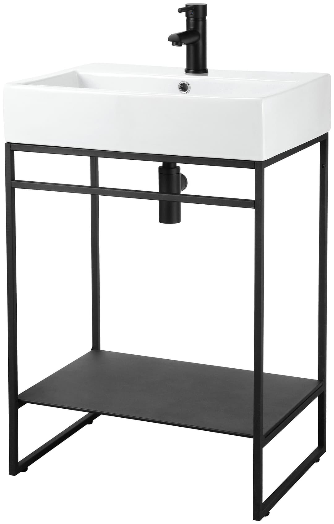 welltime Waschtisch Loft | Schwarz