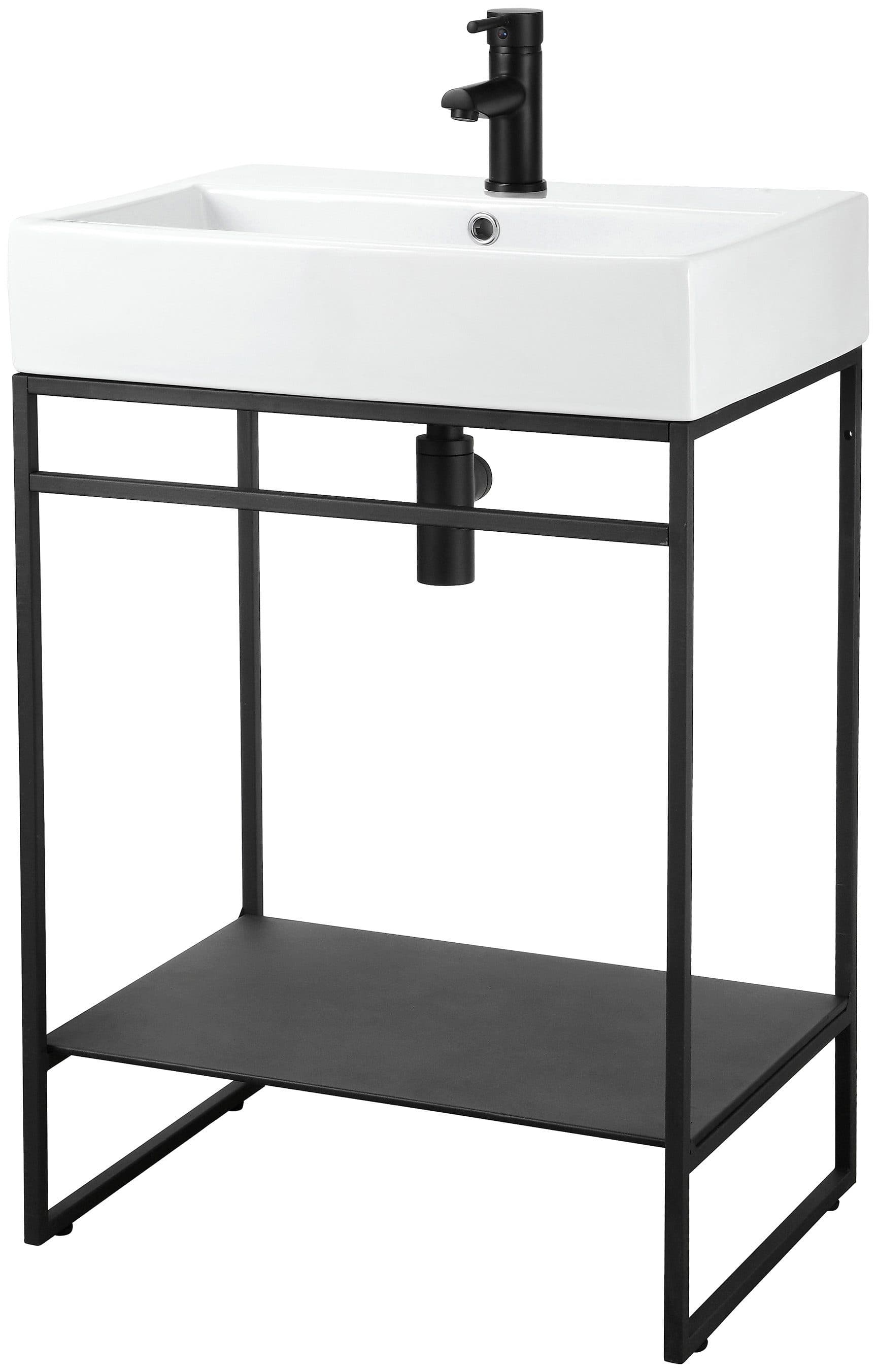 welltime Waschtisch Loft | Schwarz