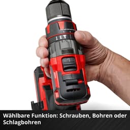Einhell Akku-Schlagbohrschrauber TP-CD 18/80 Li-i BL - Solo | Rot