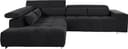 COTTA Ecksofa Orion L-Form | Schwarz 2