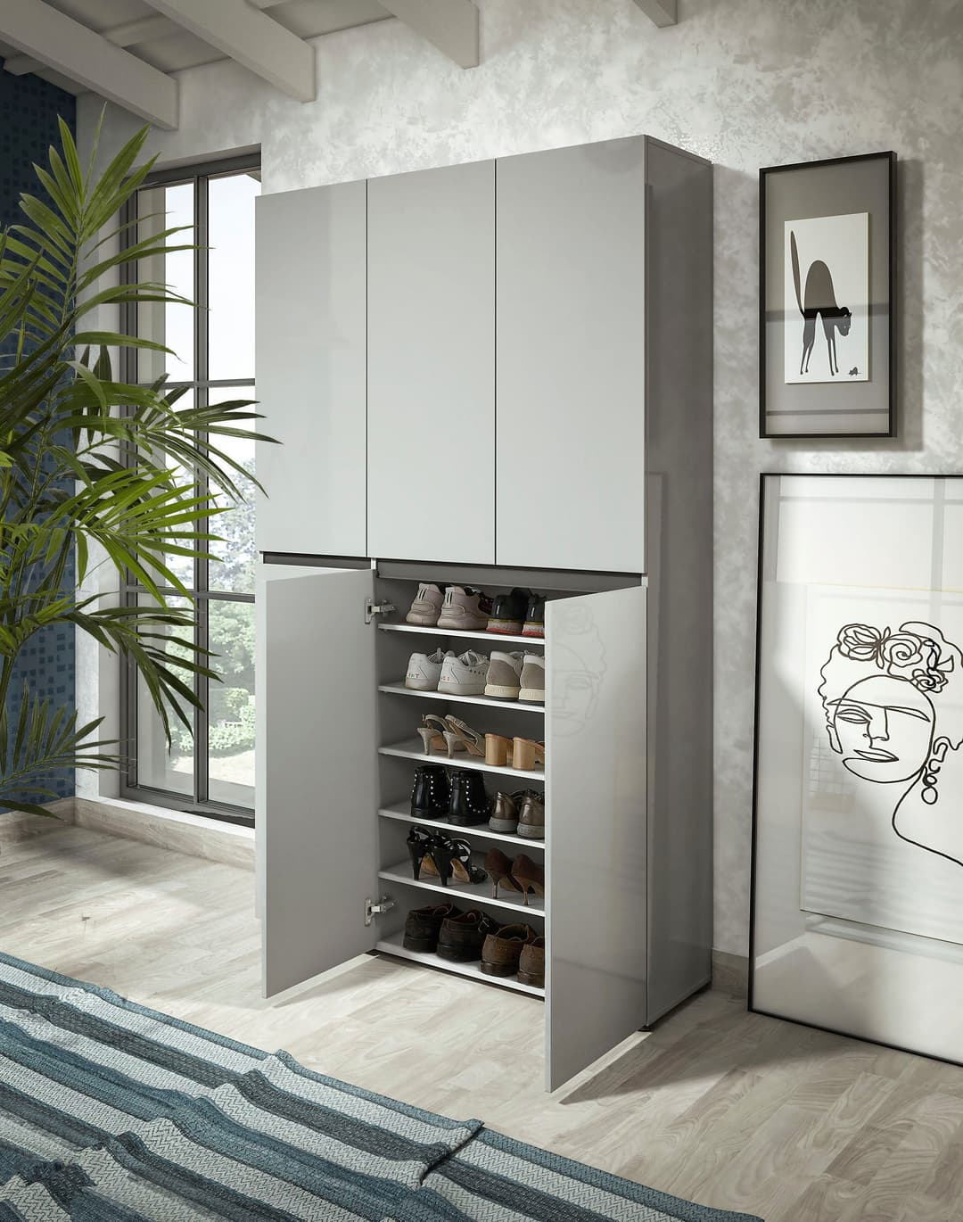 Home affaire Schuhschrank MISTER | Grau