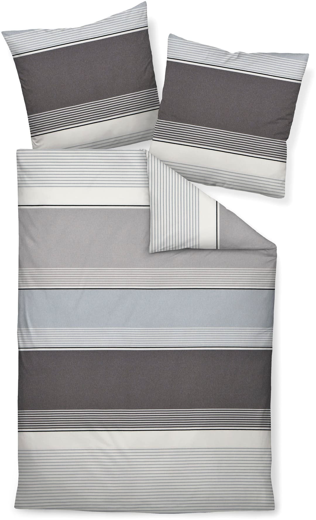 Janine Bettwäsche Mako-Satin 31013 | Grau