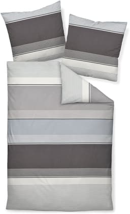 Janine Bettwäsche Mako-Satin 31013 | Grau