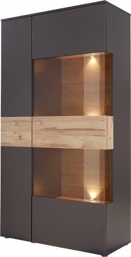 FORTE Vitrine Como Highboard | Braun