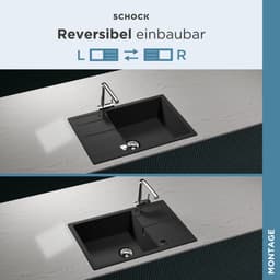 Schock Manhattan D-100LS Granitspüle | Schwarz