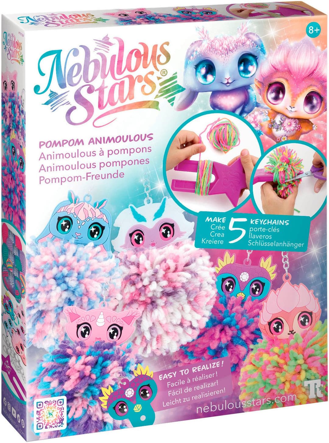 Nebulous Stars Kreativset Pom-Pom Animoulous | Mehrfarbig