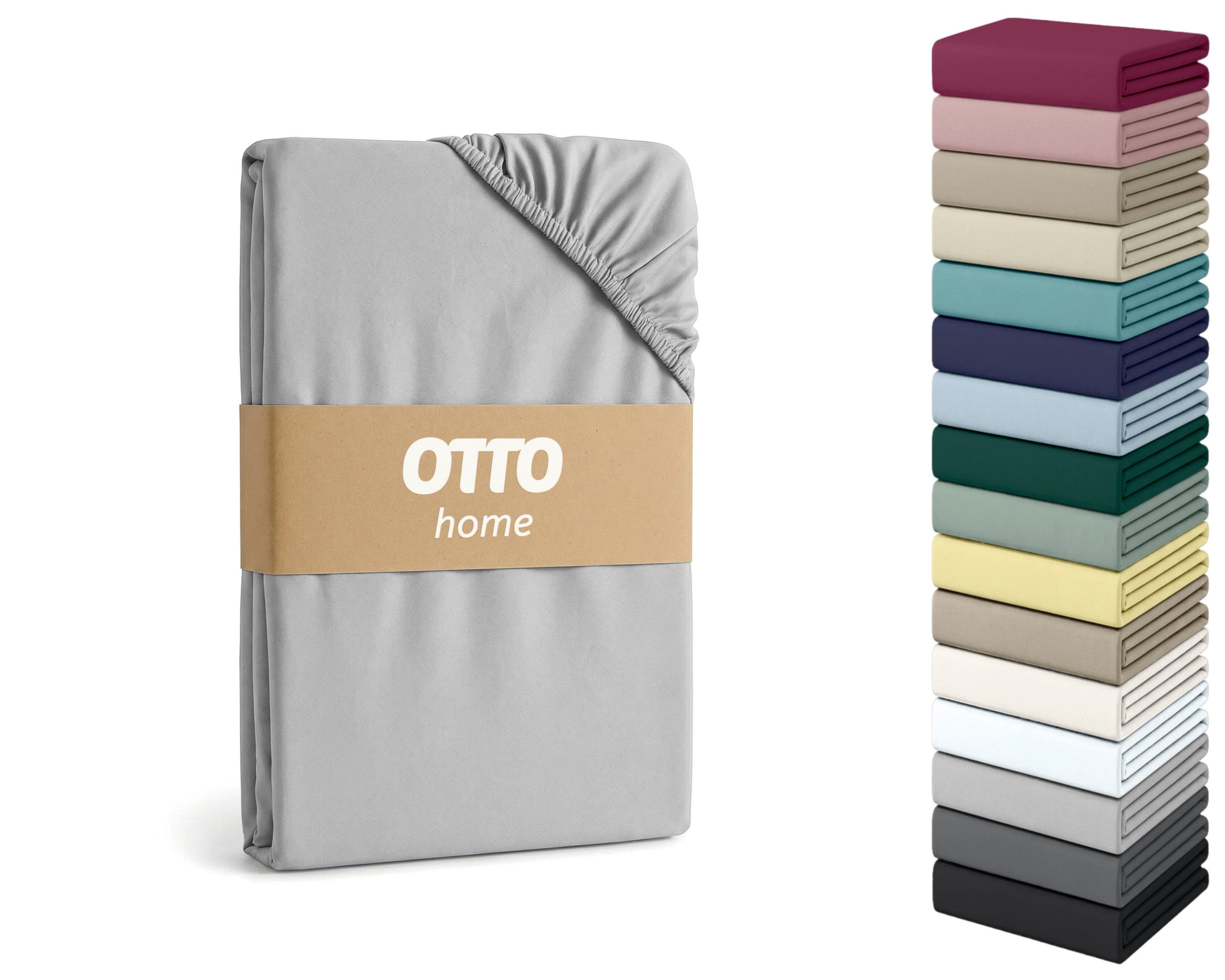 OTTO home Spannbettlaken PHYSALIS Comfort | Grau