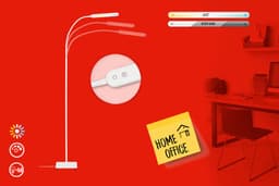 Briloner Leuchten LED Stehlampe SERVO | Weiß