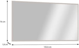 FORTE Garderobenspiegel Alice Springs | Beige