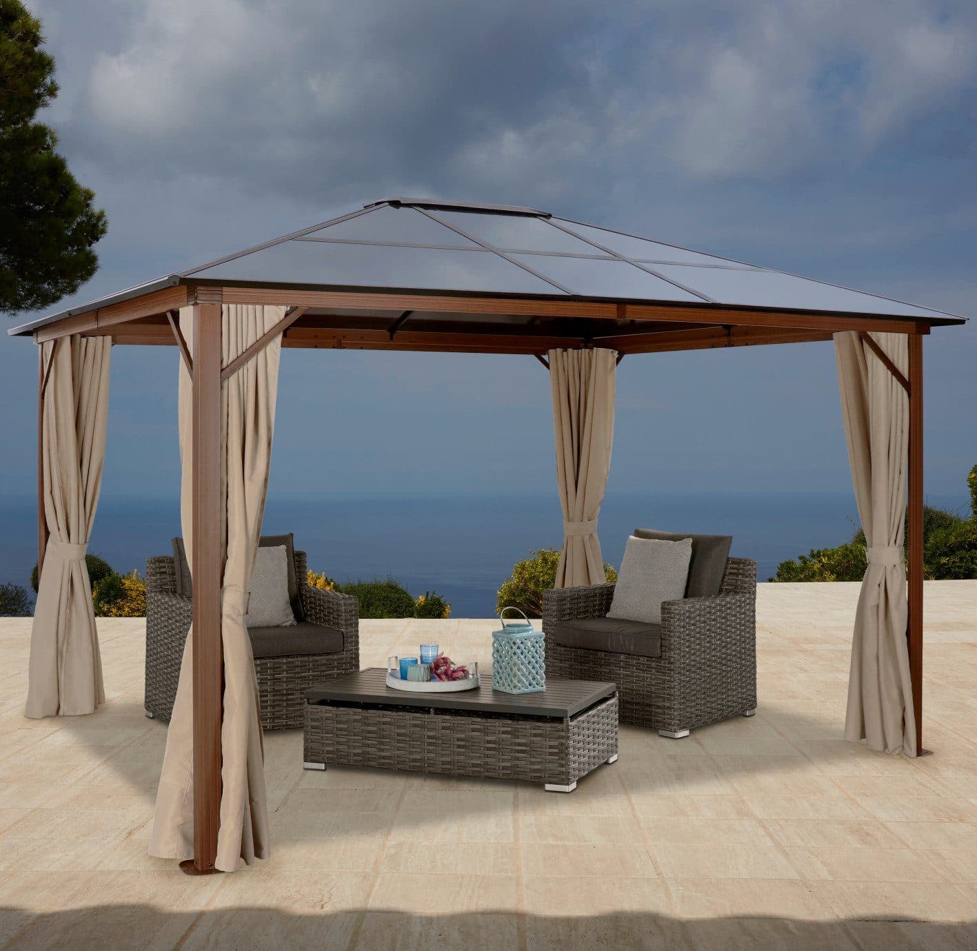 KONIFERA Pavillonseitenteil | Beige