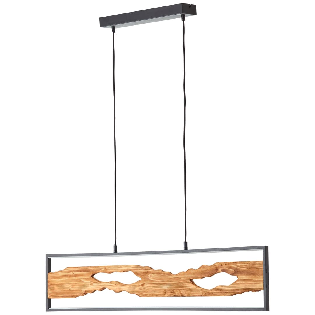 Brilliant LED Pendelleuchte Chaumont | Holztöne
