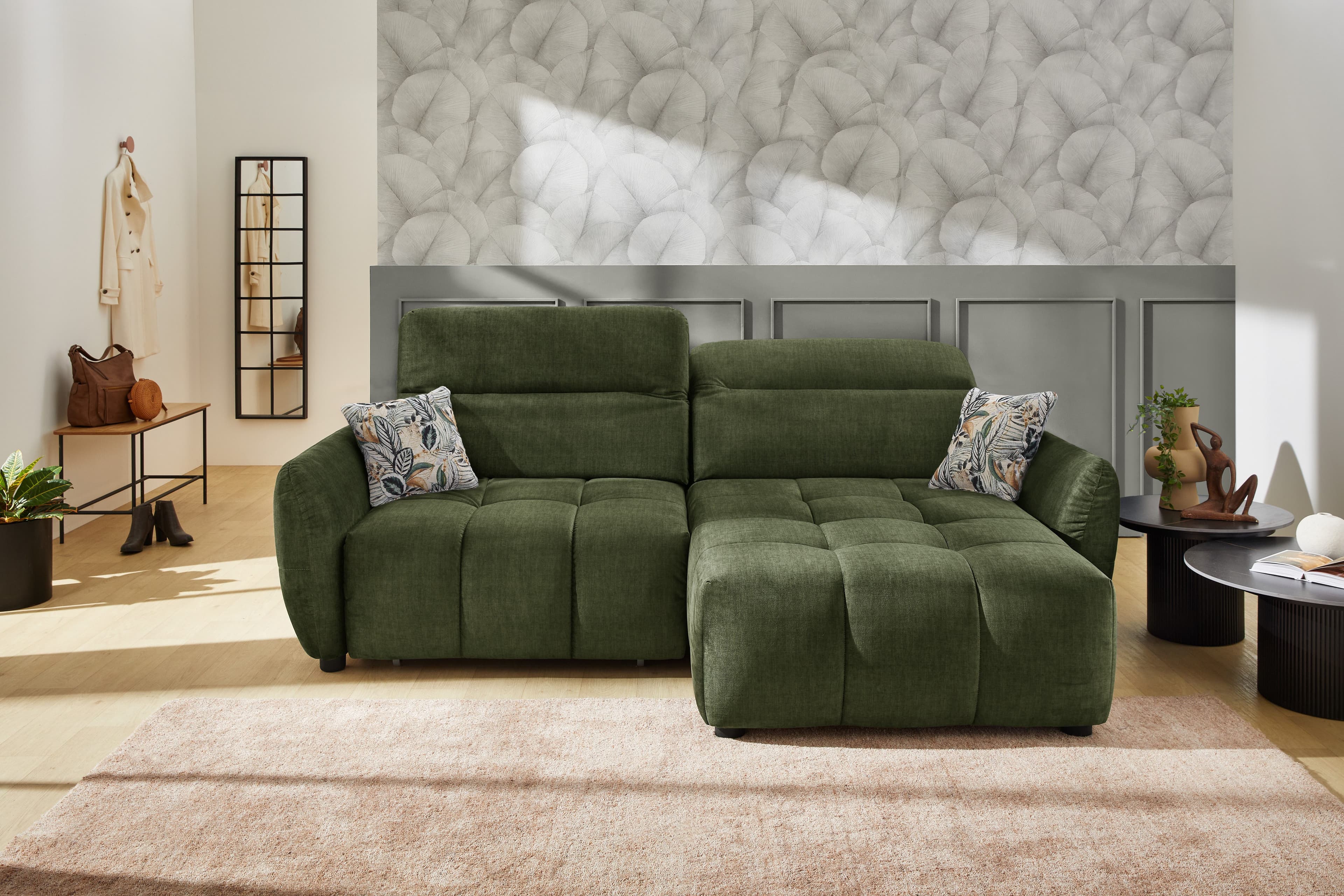 Jockenhöfer Gruppe Ecksofa Zoom L-Form | Grün