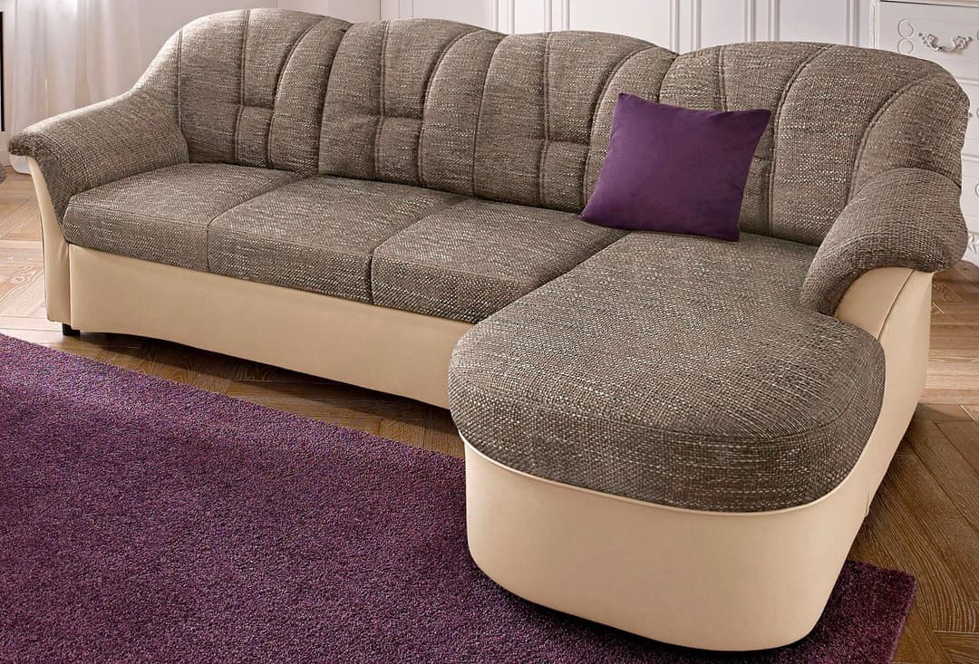 DOMO collection Ecksofa Flores Schlafsofa | Mehrfarbig