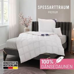 SPESSARTTRAUM Gänsedaunenbettdecke Premium**** | Weiß