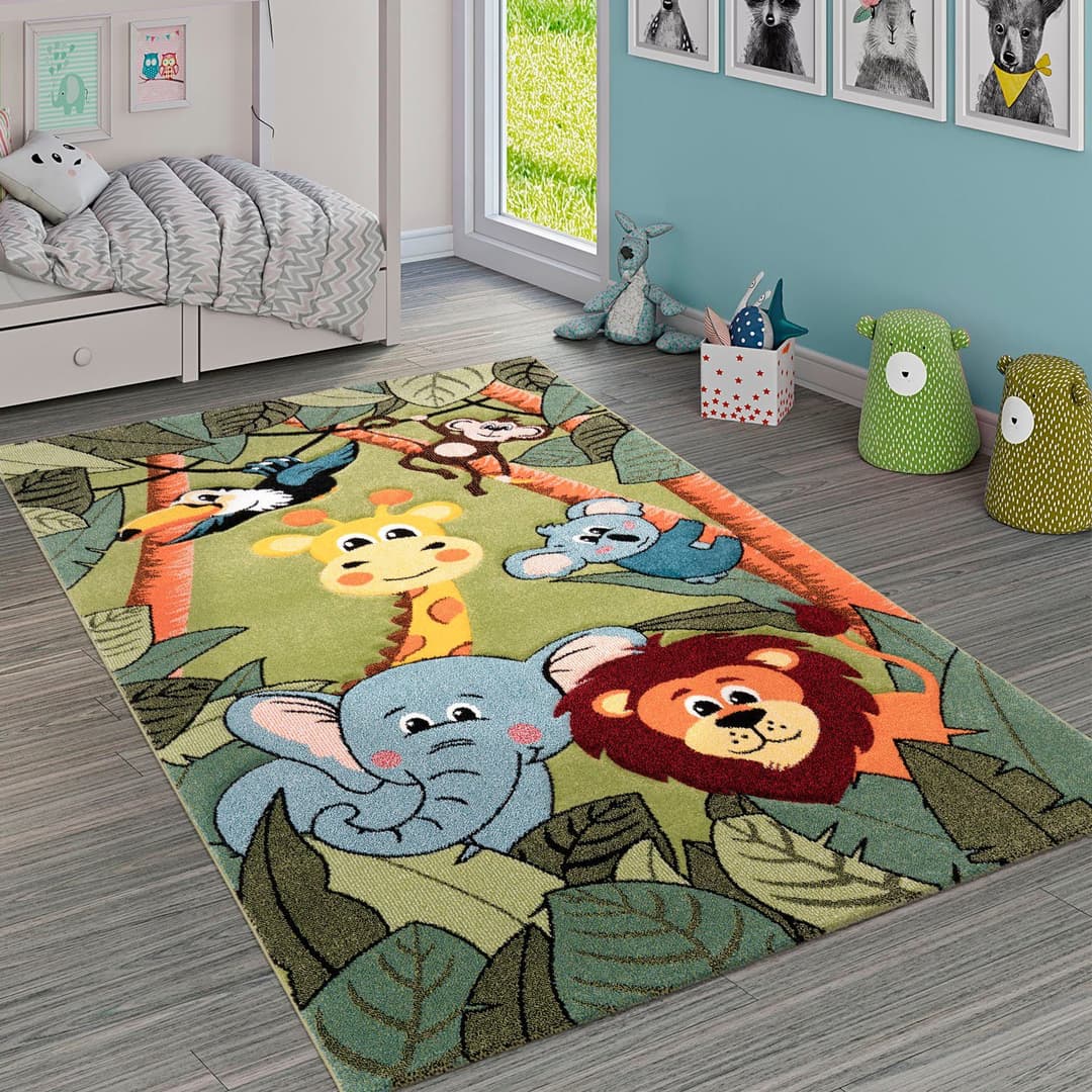 Paco Home Kinderteppich Diamond 638 | Grün