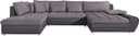 Wohnlandschaft Bandos U-Form | Grau 2