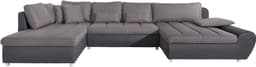 Wohnlandschaft Bandos U-Form | Grau