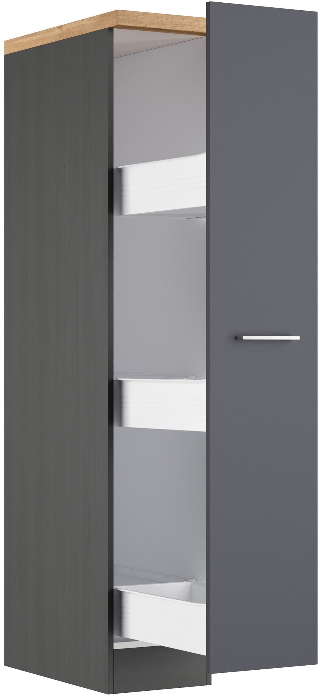 KOCHSTATION Apothekerschrank KS-Milan | Grau