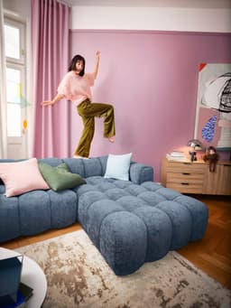 OTTO home Ecksofa KALLIE | Blau